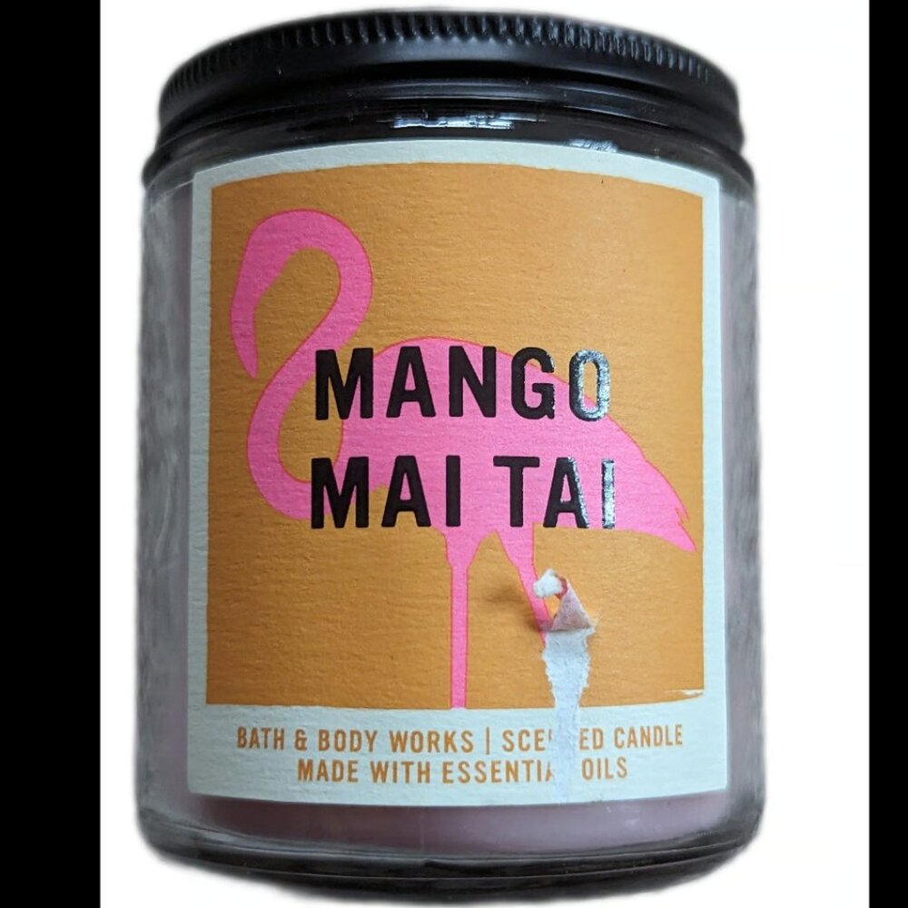 Bath and Body Works MANGO MAI TAI Single Wick Candle